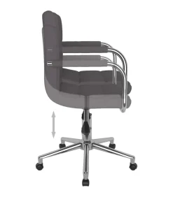 Online Eetkamerstoel draaibaar stof taupe Stoelen