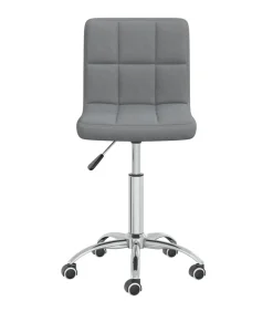 New Eetkamerstoel draaibaar stof lichtgrijs Stoelen