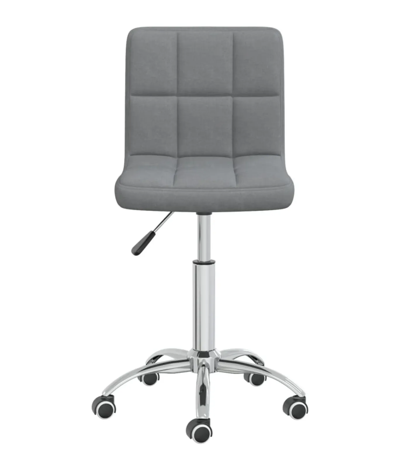 New Eetkamerstoel draaibaar stof lichtgrijs Stoelen