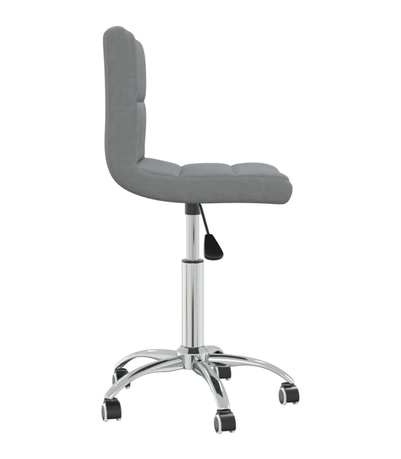 New Eetkamerstoel draaibaar stof lichtgrijs Stoelen