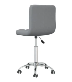New Eetkamerstoel draaibaar stof lichtgrijs Stoelen