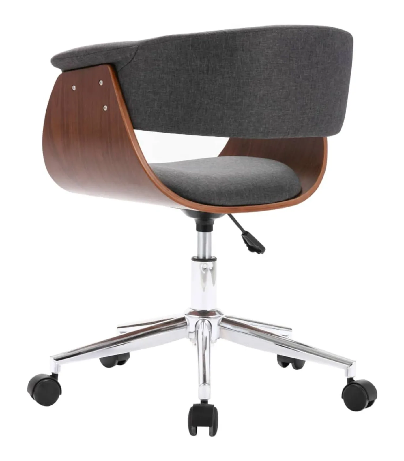 Best Eetkamerstoelen 4 st draaibaar stof grijs Stoelen