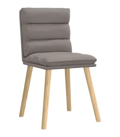 Hot Eetkamerstoelen 4 st draaibaar stof taupe Stoelen