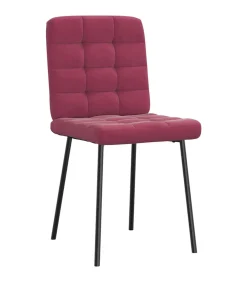 Sale Eetkamerstoelen 6 st fluweel wijnrood Stoelen