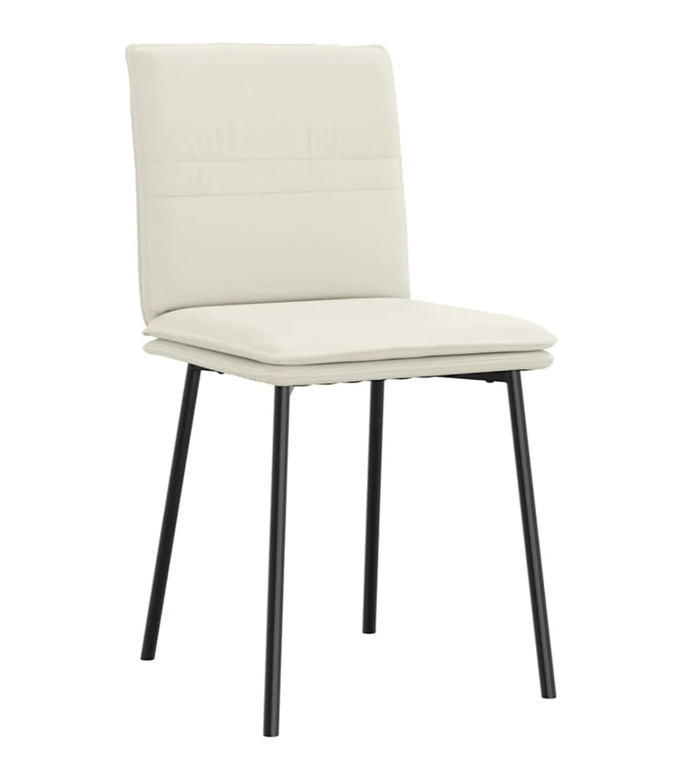 Clearance Eetkamerstoelen 6 st fluweel crèmekleurig Stoelen