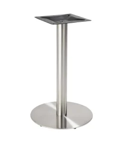 Oviala Eettafel 60 x 60 cm zilveren poot en terrazzo/gouden coating