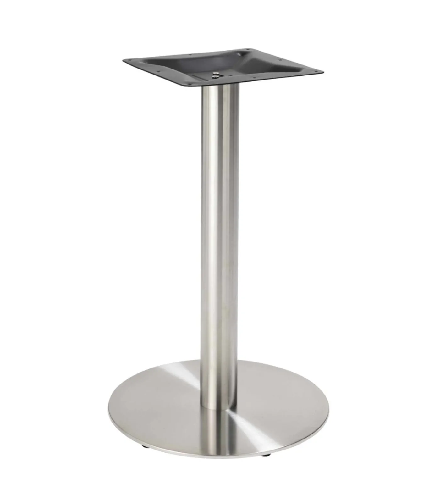 Oviala Eettafel 60 x 60 cm zilveren poot en terrazzo/gouden coating