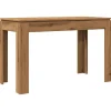 Hot Eettafel 120x60x76 cm bewerkt hout artisanaal eikenkleur Tafels