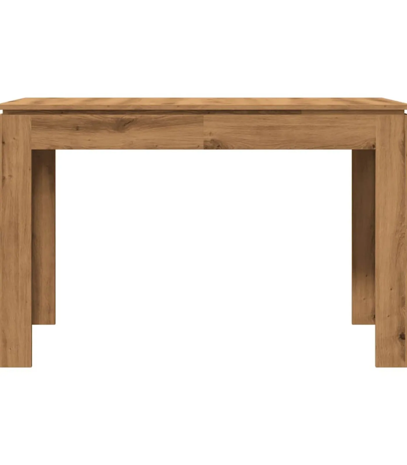 Hot Eettafel 120x60x76 cm bewerkt hout artisanaal eikenkleur Tafels