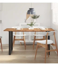 vidaXL Eettafel 154x80x76 cm massief acaciahout