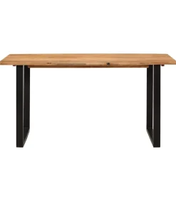 vidaXL Eettafel 154x80x76 cm massief acaciahout