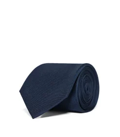 Hot Effen blauwe stropdas van zijde met -logo Heren Kostuums & Blazers