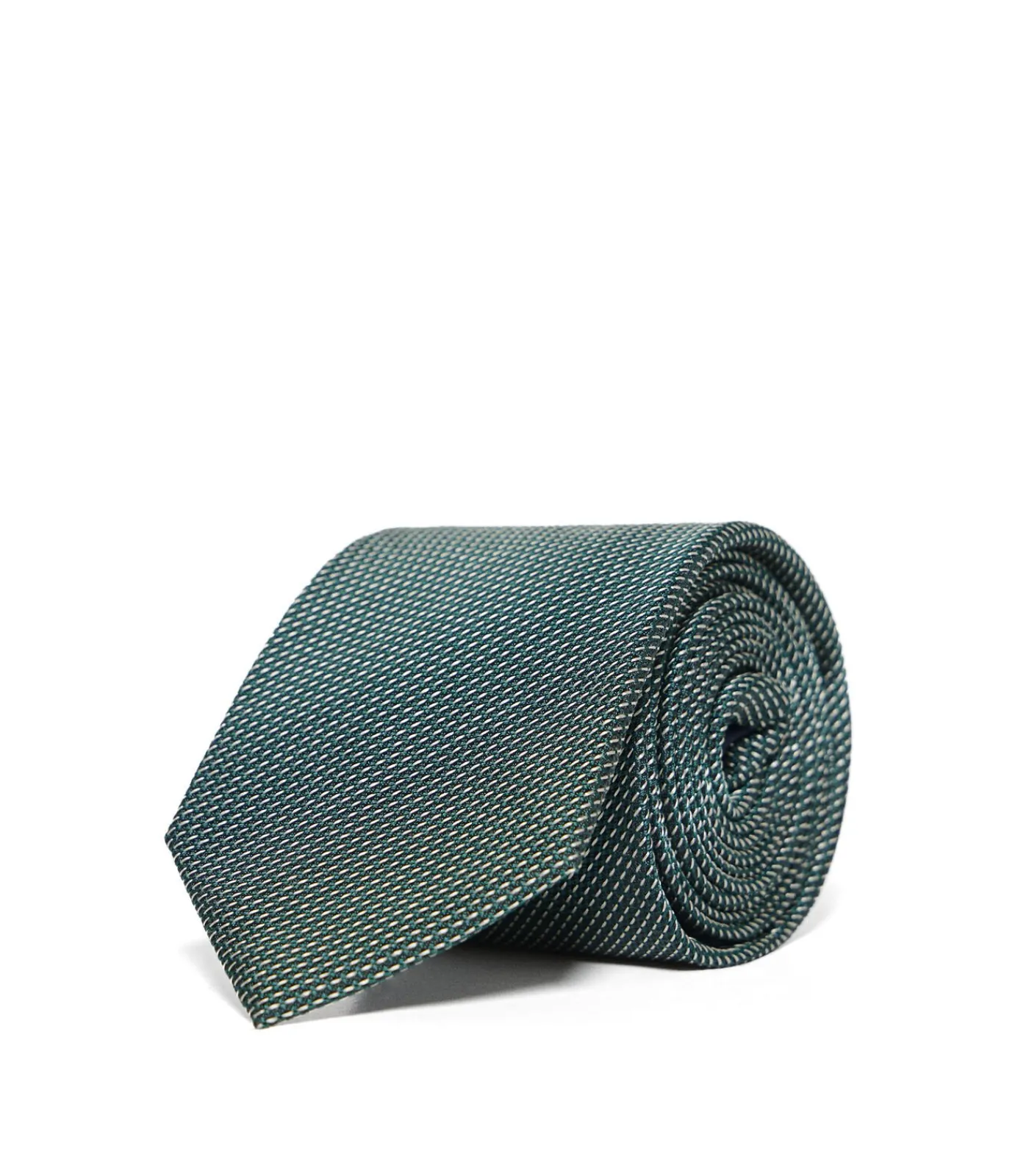 Heren Polo Club Effen groene stropdas van zijde met -logo