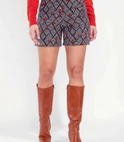 Hot Elastische broek met print SACHIN DAMES Broeken & Shorts