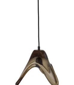 WOOOD Elle Hanglamp Groot - Glas - Groen - 17x25x22