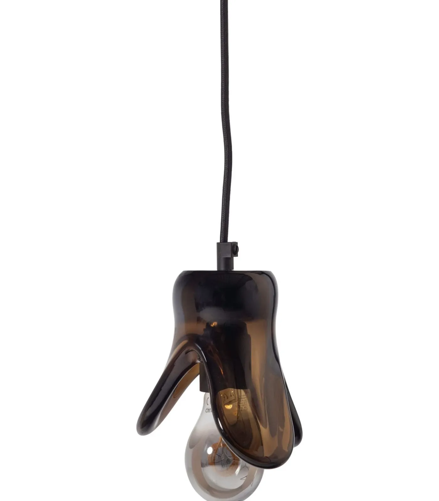 Discount Elle Hanglamp Klein - Glas - Bruin - 12x14x13 Hanglampen