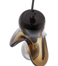 Discount Elle Hanglamp Klein - Glas - Bruin - 12x14x13 Hanglampen