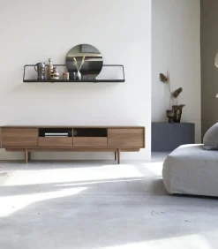 Clearance Ellie - Tv-meubel van massief notenhout 180 cm Meubels