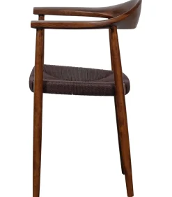 Hot Embrace Eetkamerstoelen - Beukenhout - Donkerbruin - Set van 6 Stoelen
