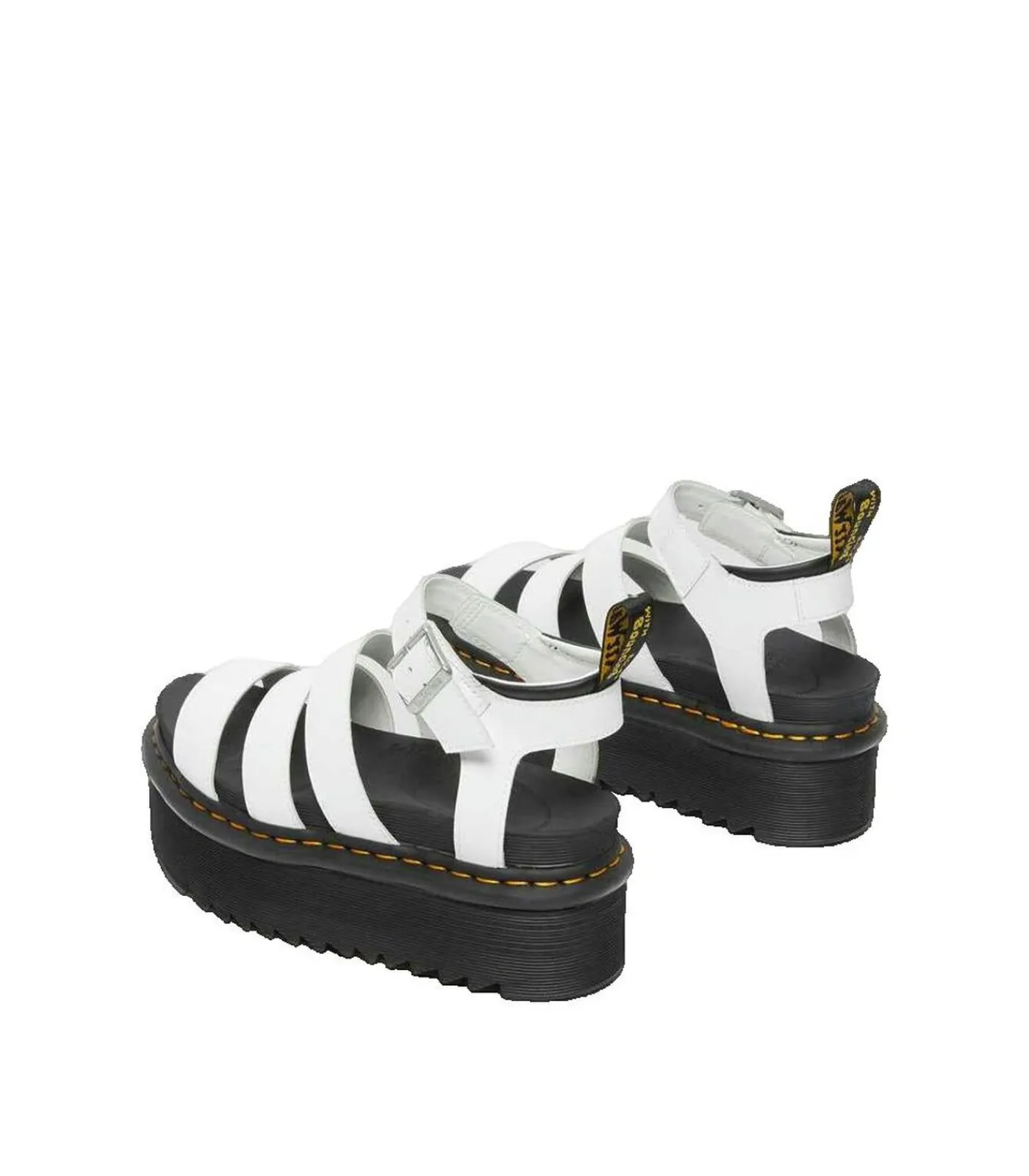 Heren Dr Martens Enkellaarzen Dr. Martens Blaire Quad Hydro wit