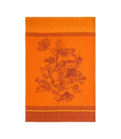 Hot Epices Colombo - Theedoek van katoenen jacquard met print Keuken- & Tafellinnen