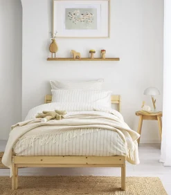 Hot Equilibre - Bedlinnenset Dekbedovertrek + vierkante kussensloop in flanellen chambray katoen Dekbedovertrekken