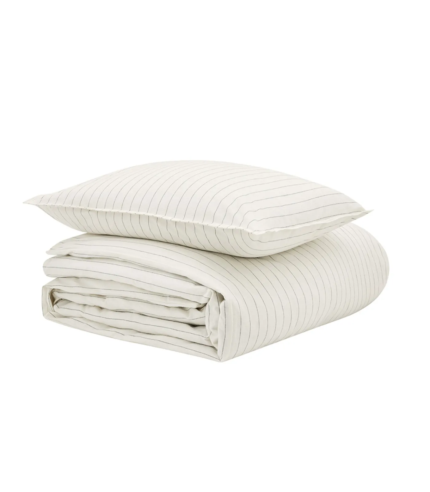 Hot Equilibre - Bedlinnenset Dekbedovertrek + vierkante kussensloop in flanellen chambray katoen Dekbedovertrekken