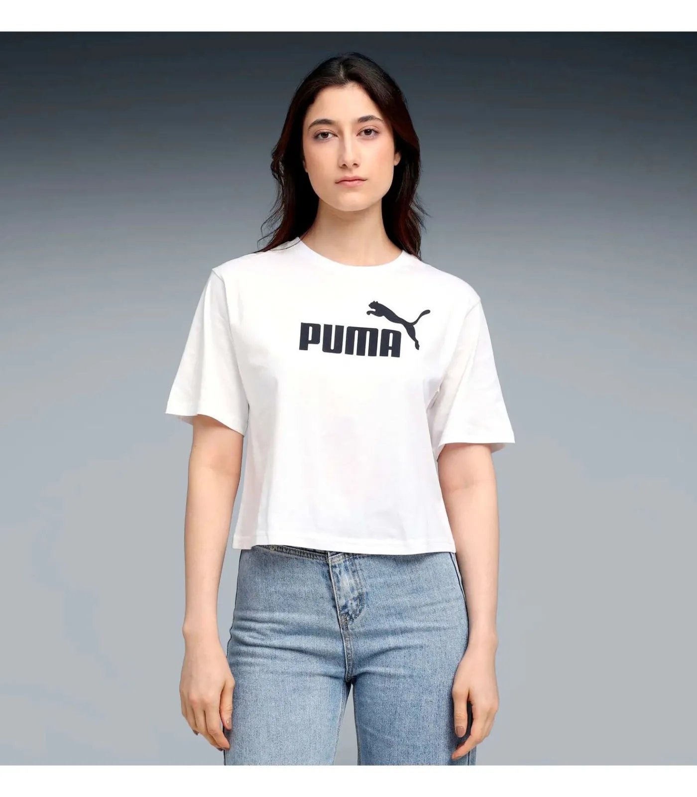 Clearance Ess Cropped No. 1 Logo Relaxed Tee DAMES T-Shirts & Tops