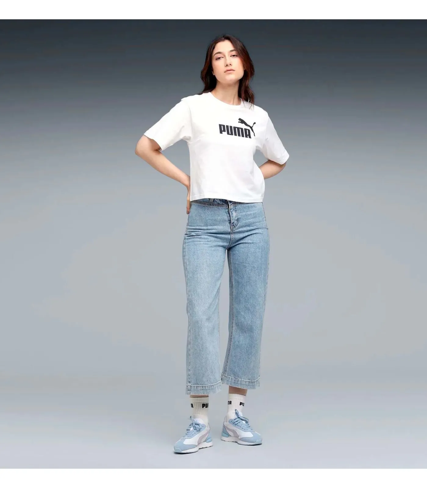 Clearance Ess Cropped No. 1 Logo Relaxed Tee DAMES T-Shirts & Tops