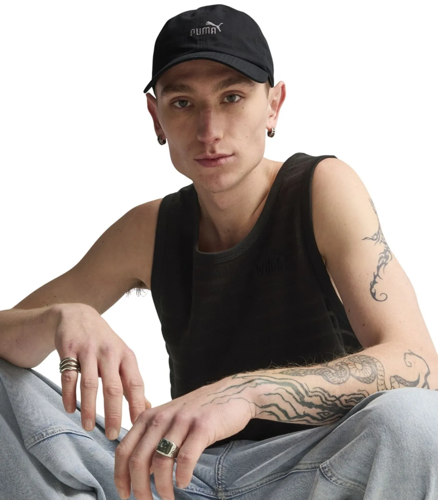 DAMES PUMA ESS ELEVATED - Baseball Pet - Zwart