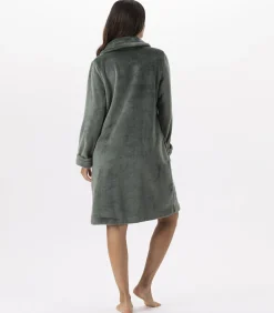 New ESSENTIEL H56B molton pluche kamerjas met rits DAMES Badjassen