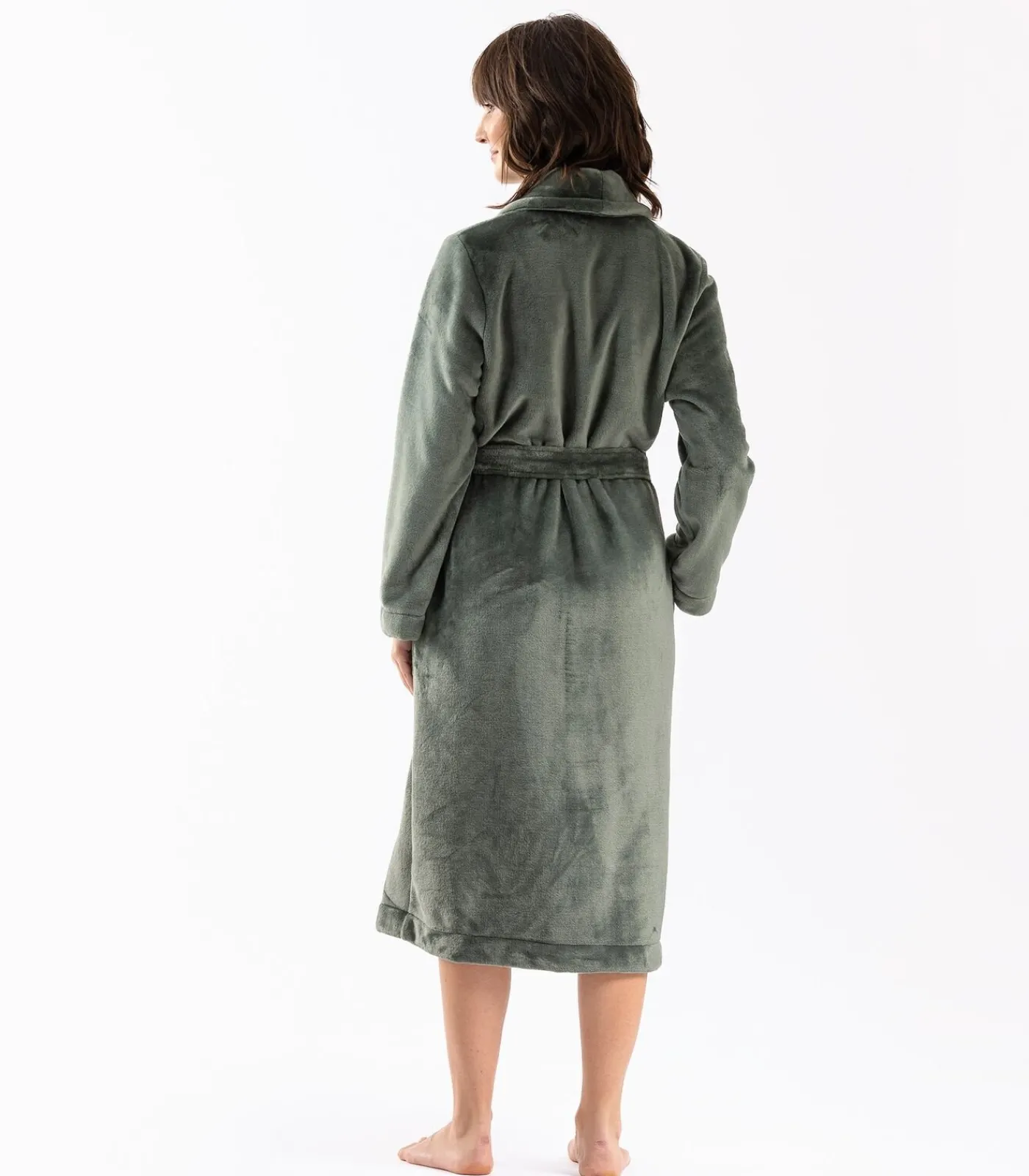 DAMES LE CHAT ESSENTIEL H61B pluche flanellen badjas