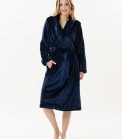 DAMES LE CHAT ESSENTIEL H61B pluche flanellen badjas