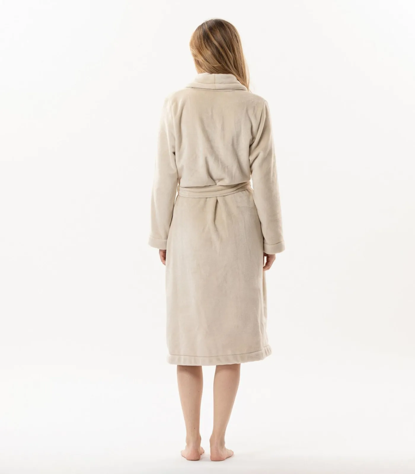 New ESSENTIEL H61B pluche flanellen badjas DAMES Badjassen