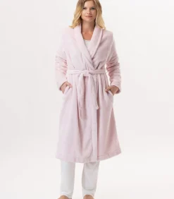 DAMES LE CHAT ESSENTIEL H61B pluche flanellen badjas