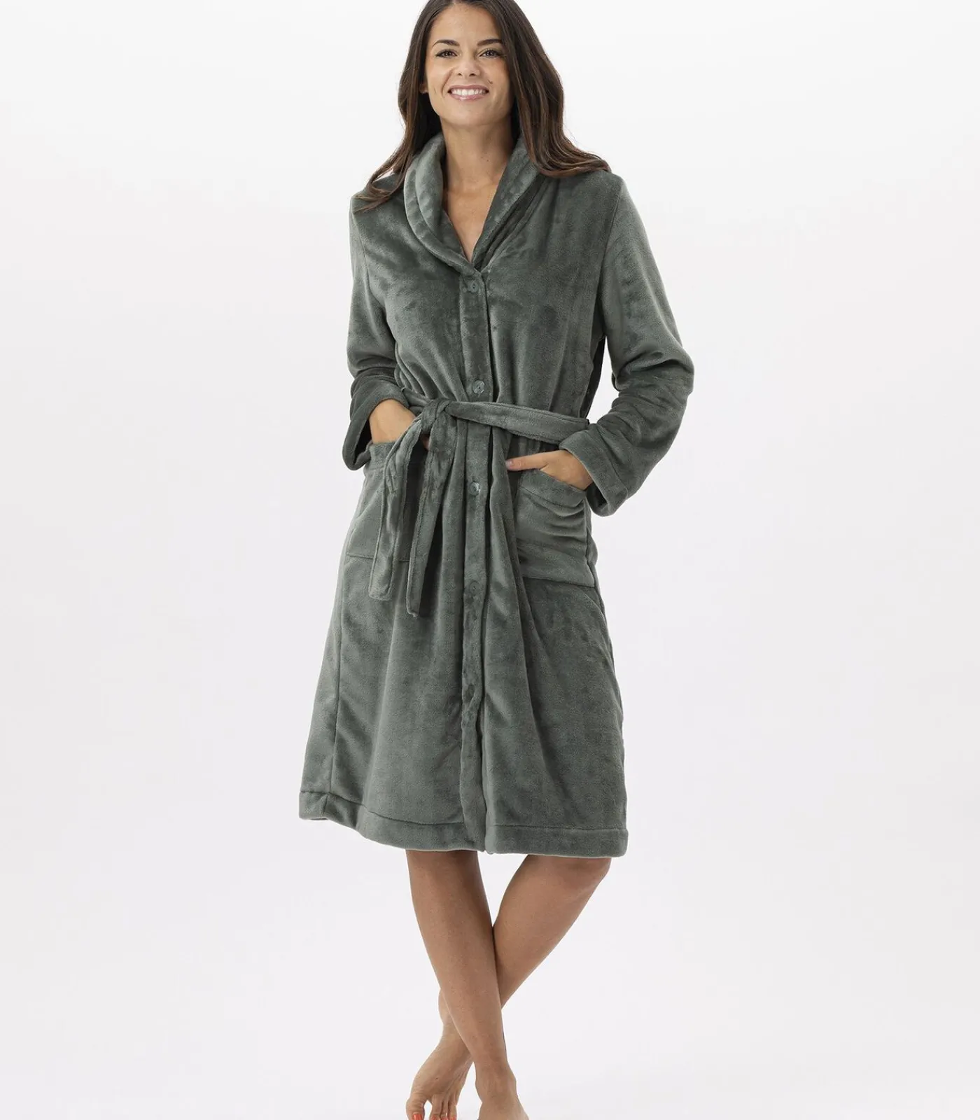 DAMES LE CHAT ESSENTIEL H51B pluche flanellen kamerjas