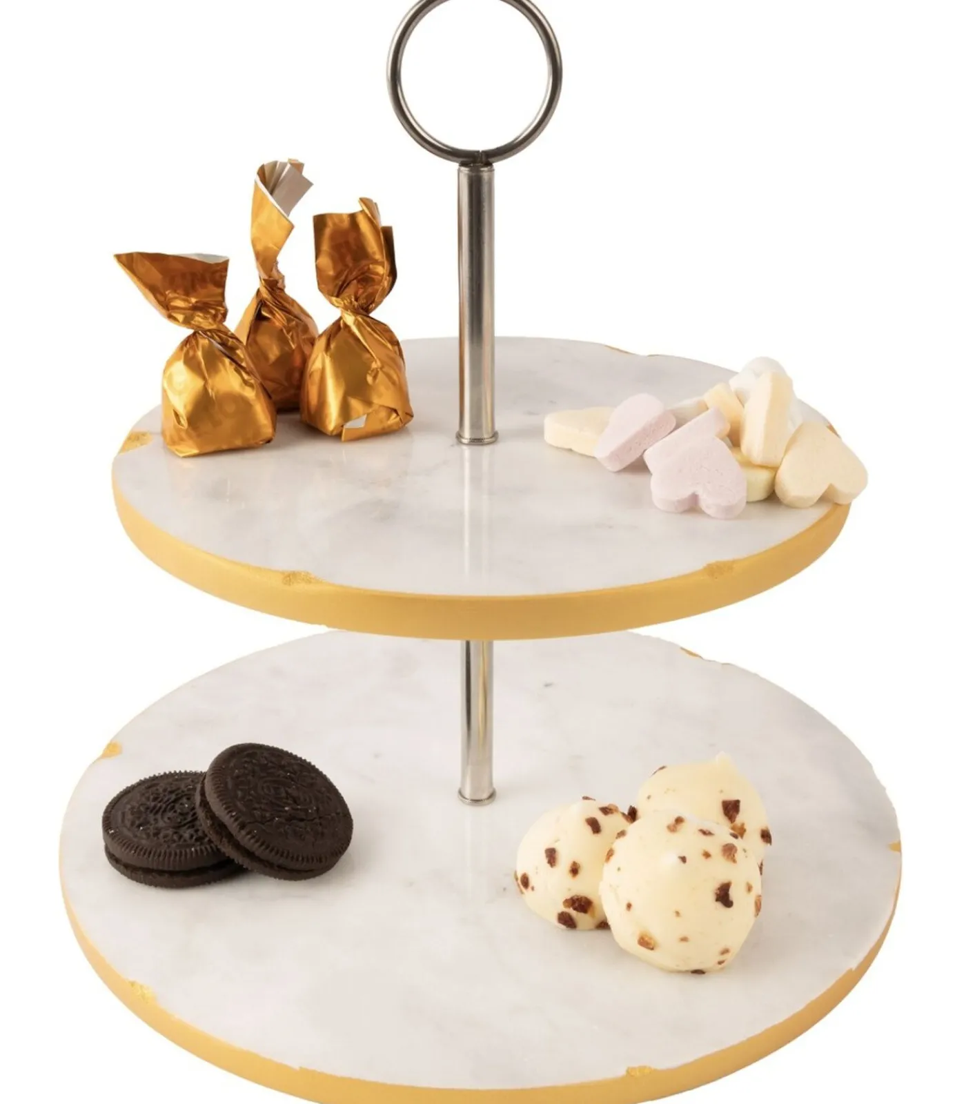 Jay Hill Etagere Marmer Goud 2-Laags