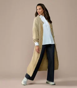 Online Evelyn Vest Zand DAMES Truien & Cardigans