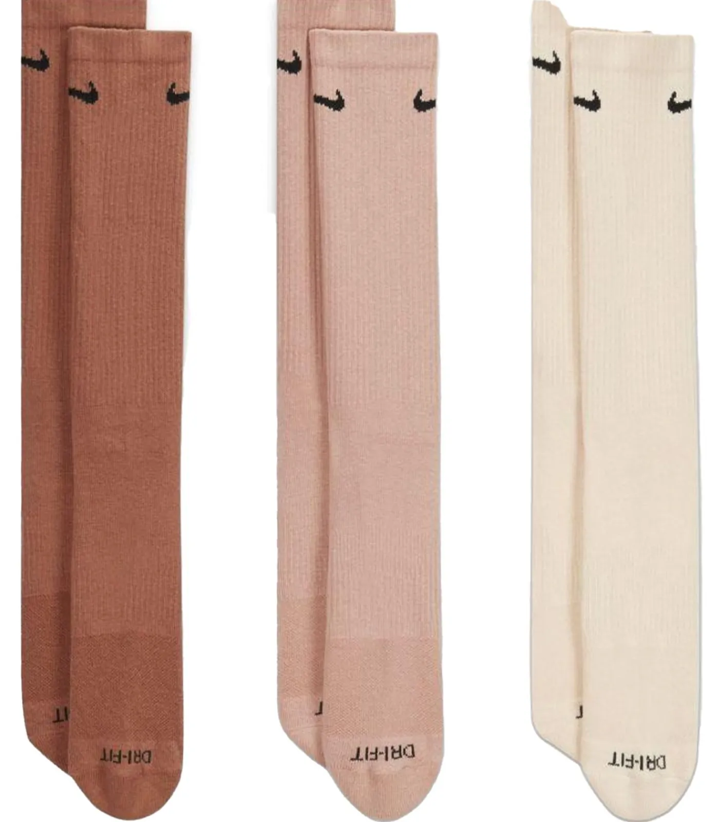 DAMES Nike EVERYDAY PLUS - Sokken - Bruin