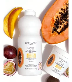 Byphasse Family Fresh Délice Haarmasker - Papaja, Passievrucht & Mango