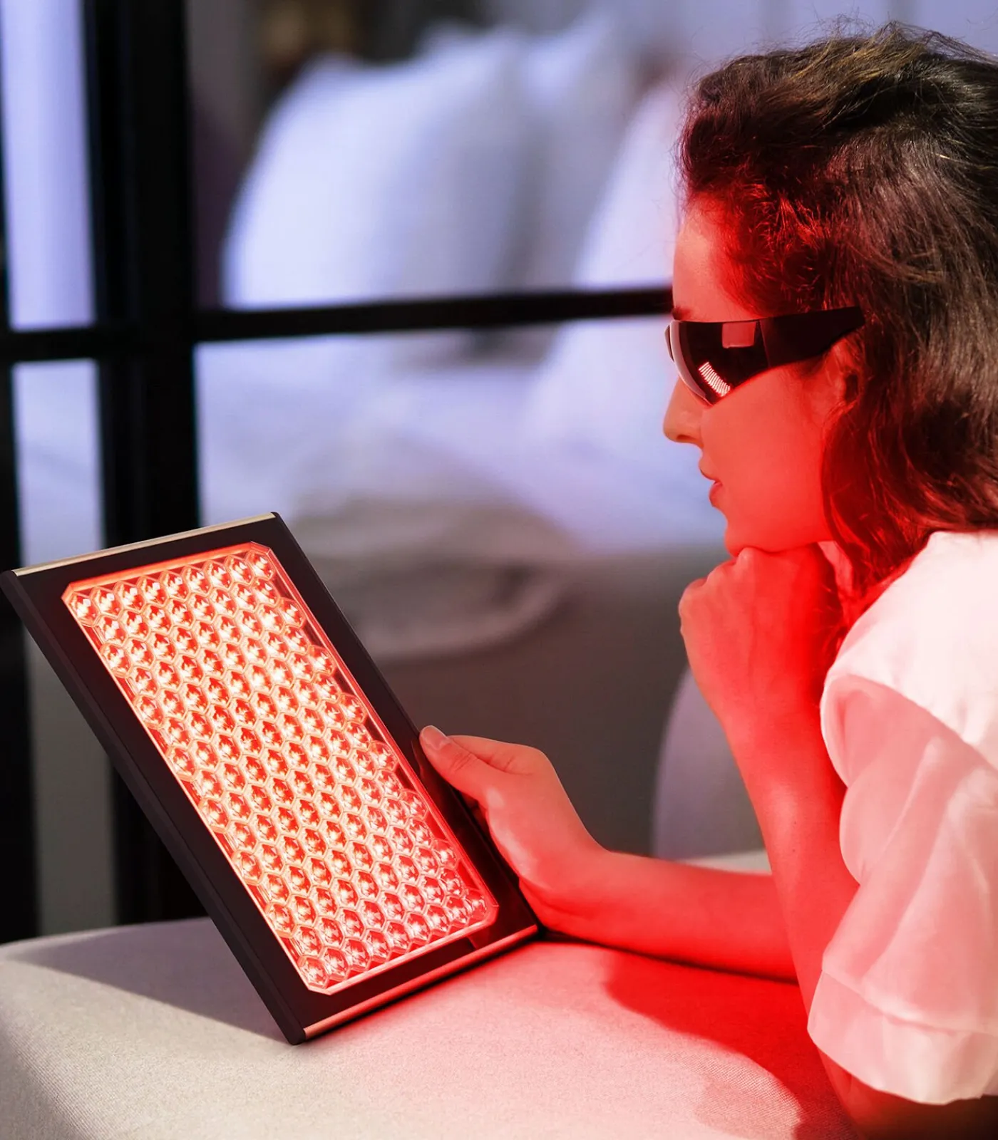 FOREO FAQ LED Paneel – Draagbare Rood en Infrarood Lichtlamp voor Huid en Welzijn