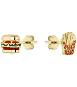 Heren Earcandy FAST FOOD ASYMMETRISCHE OORBELLEN