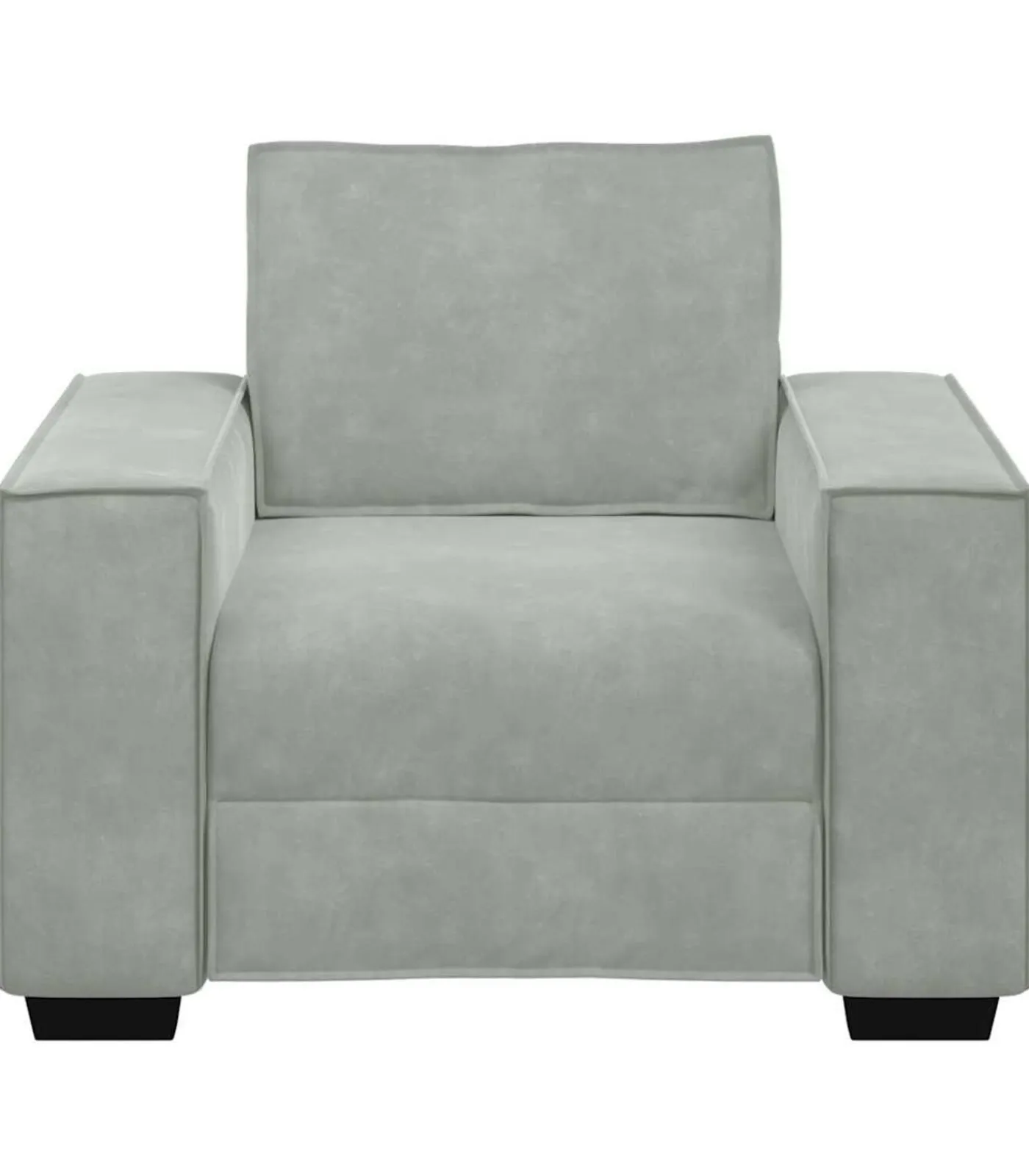 vidaXL Fauteuil 60 cm fluweel lichtgrijs