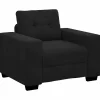 vidaXL Fauteuil 60 cm fluweel zwart