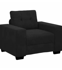 vidaXL Fauteuil 60 cm fluweel zwart