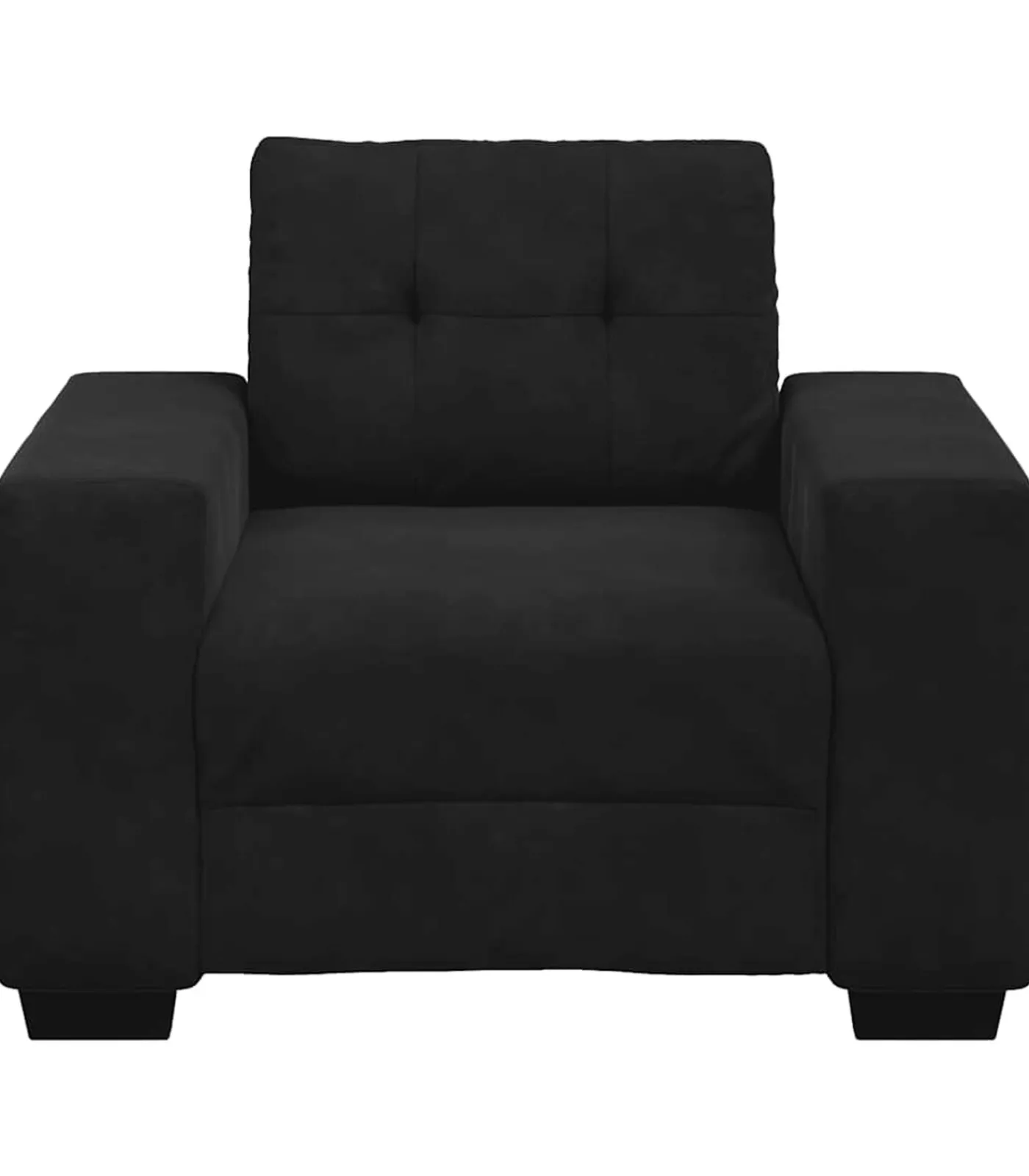 vidaXL Fauteuil 60 cm fluweel zwart