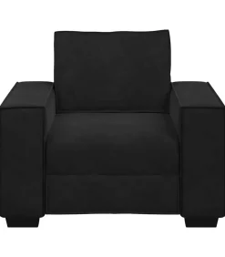 New Fauteuil 60 cm fluweel zwart Zetels