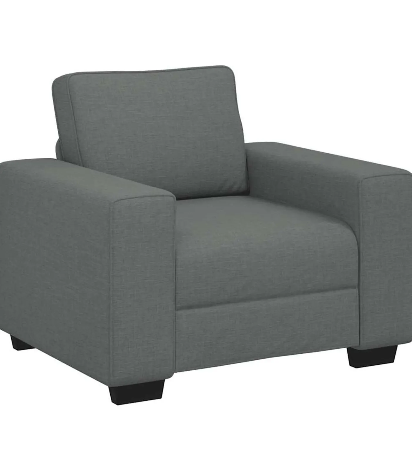 Online Fauteuil 60 cm stof donkergrijs Zetels