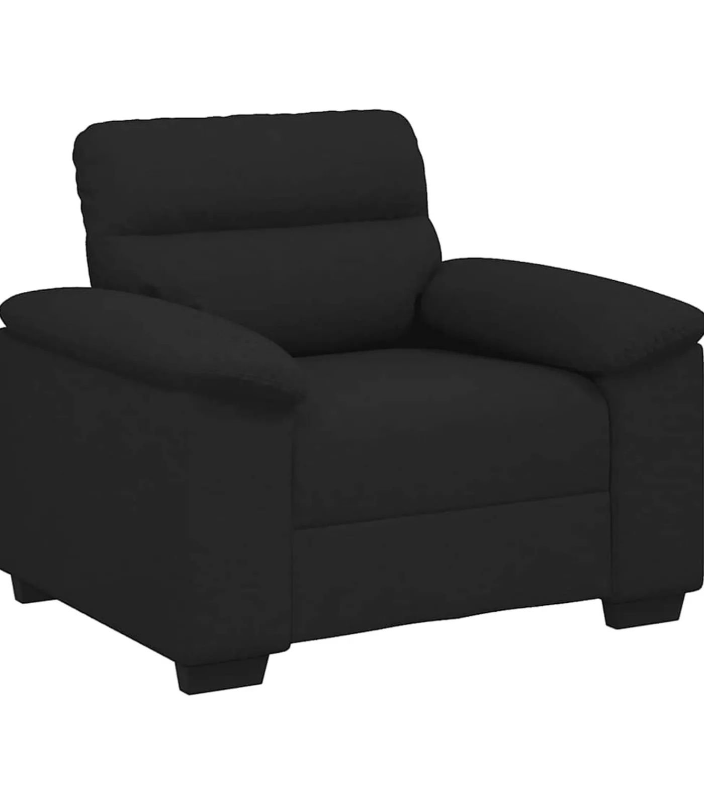 Discount Fauteuil 60 cm stof zwart Zetels