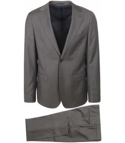 Heren Suitable Faux Uni Kostuum Wol Grijs